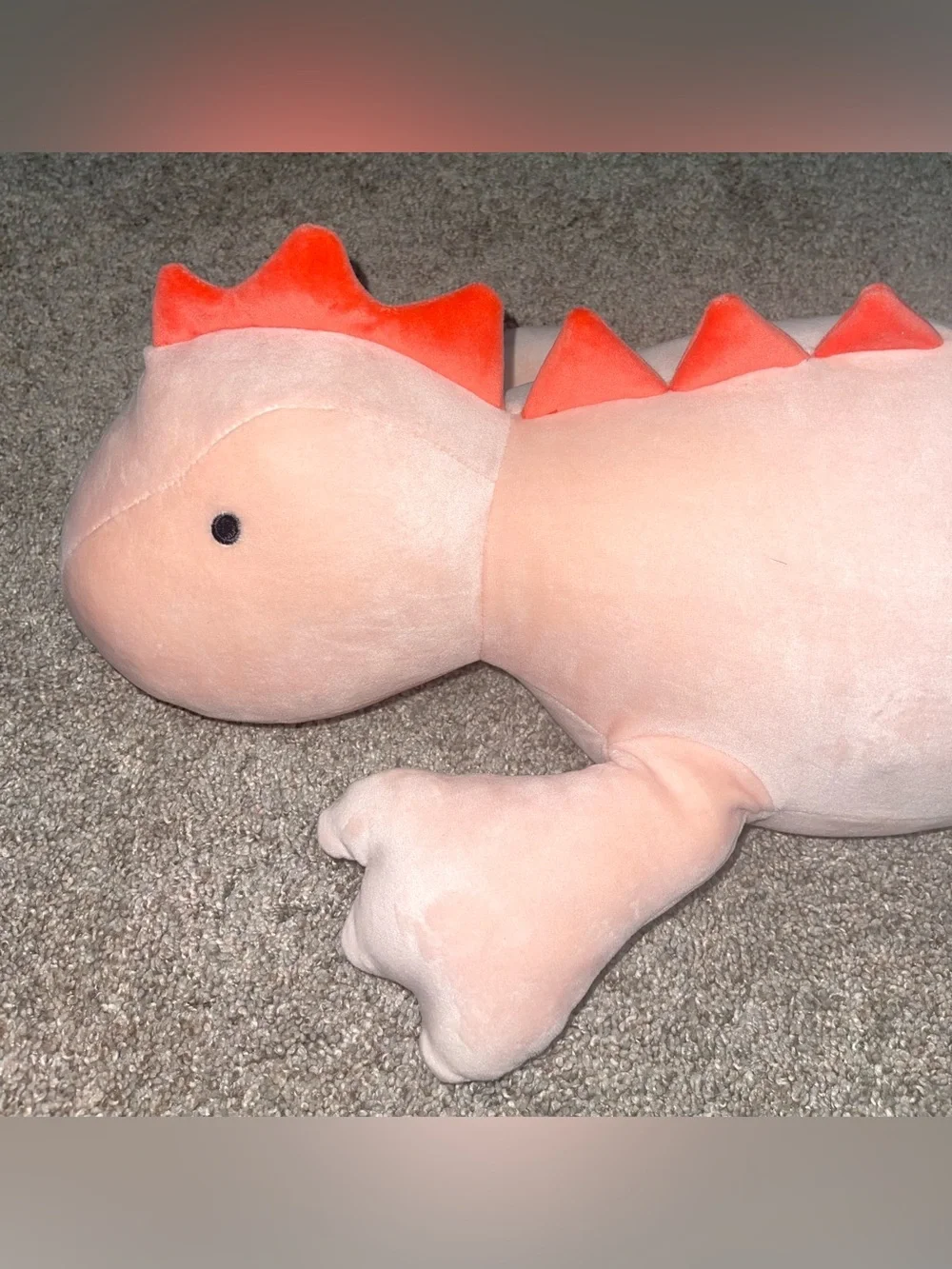 Pillowfort plush dinosaur pink weighted stuffed animal